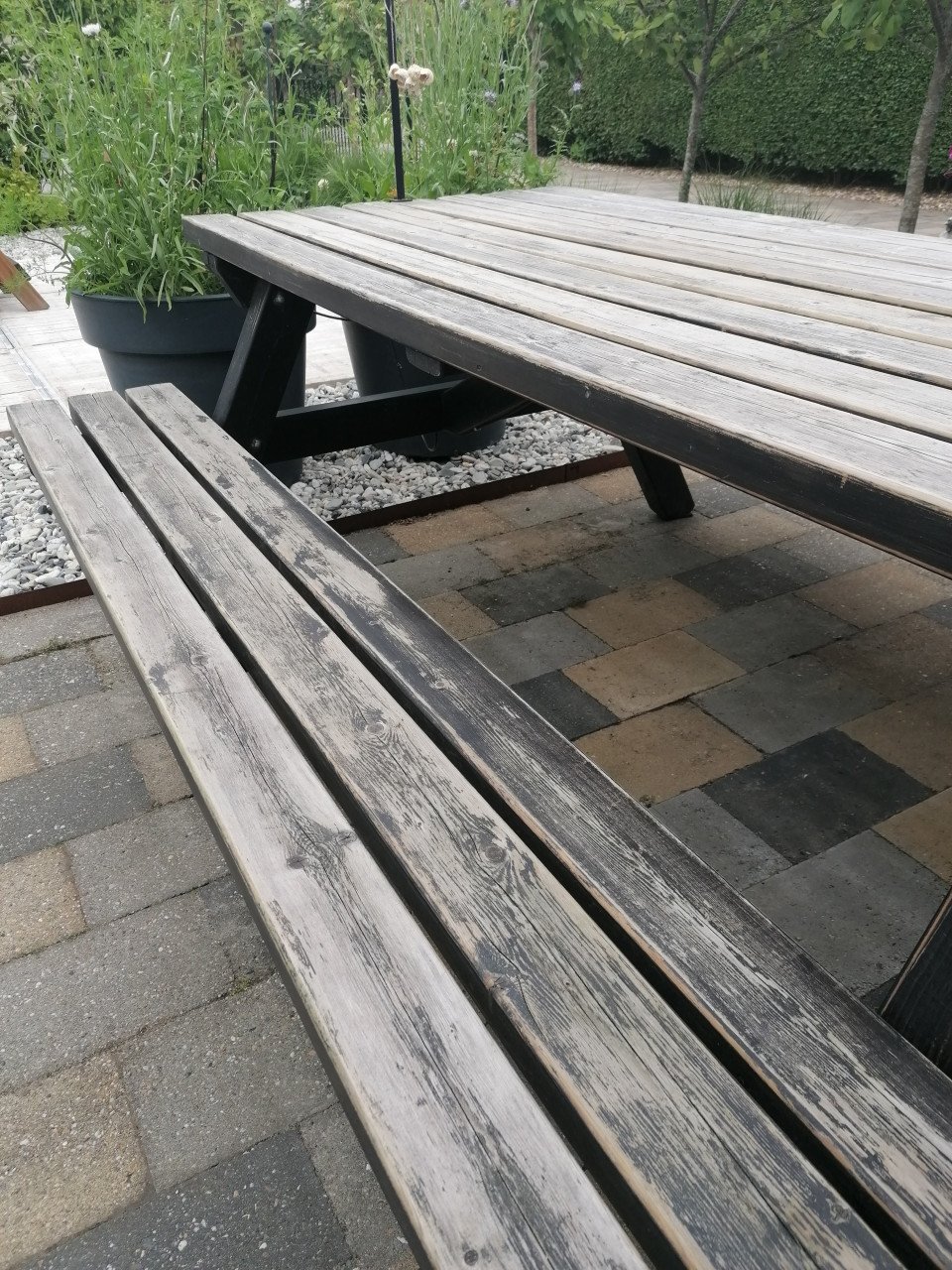 Zware picknicktafel