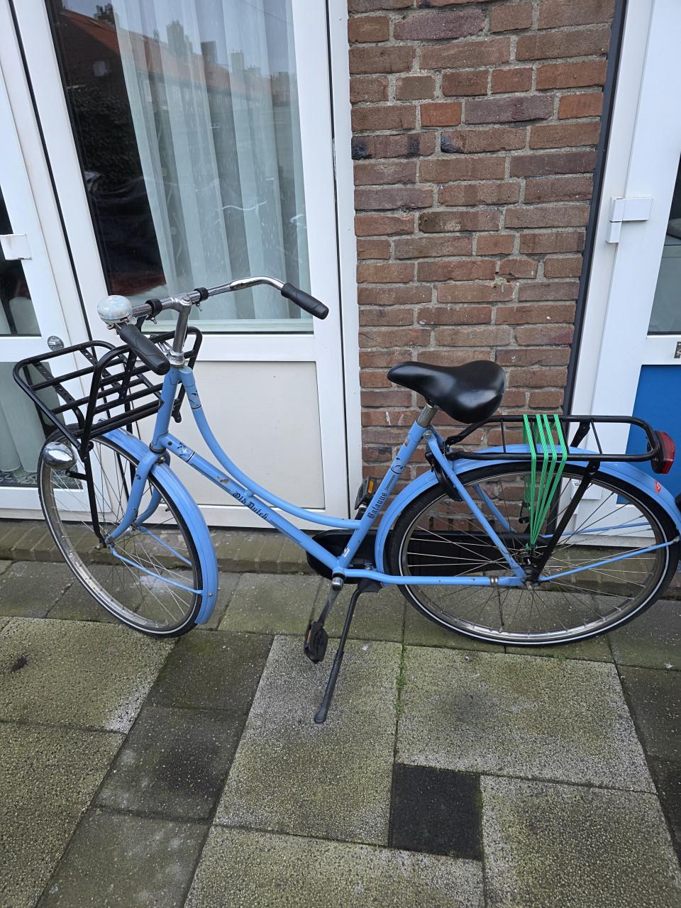 Goed werkend dames fiets-BATAVUS-28inch-trap rem achter-Frame maat 56cm