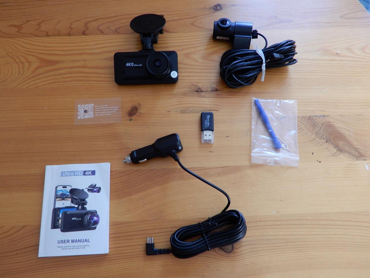 Dashcam 4K HD van Oryzom  met achter camera