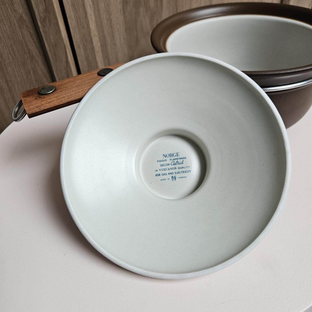 Vintage Figgjo Flameware 'Astrid' steelpan