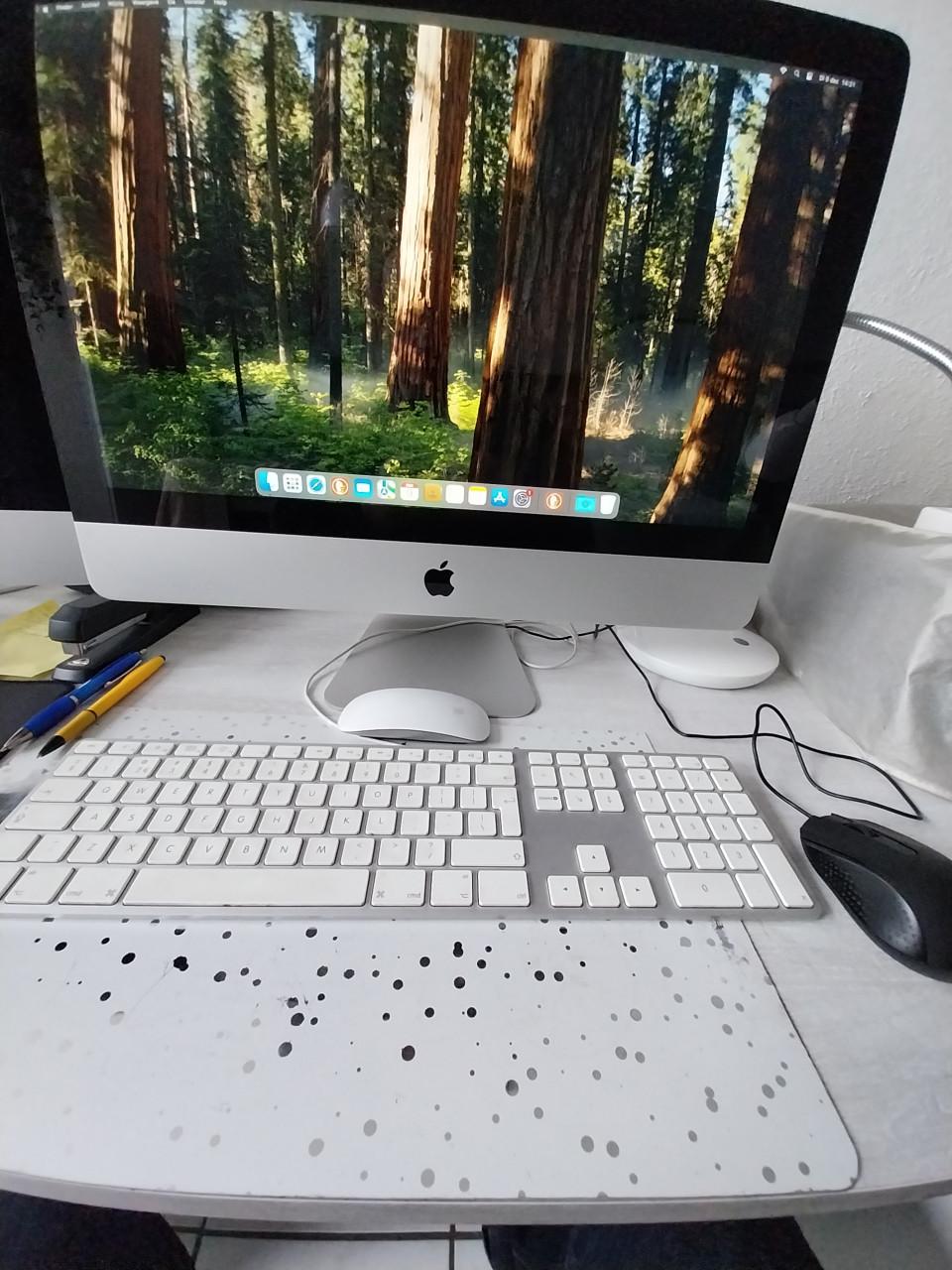 Te koop i.gst.z Imac van 2011 met 21,5 inch scherm met toetsen bord en muis