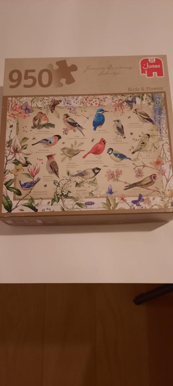 Jumbo puzzel 950 stukjes JBS vogels en bloemen