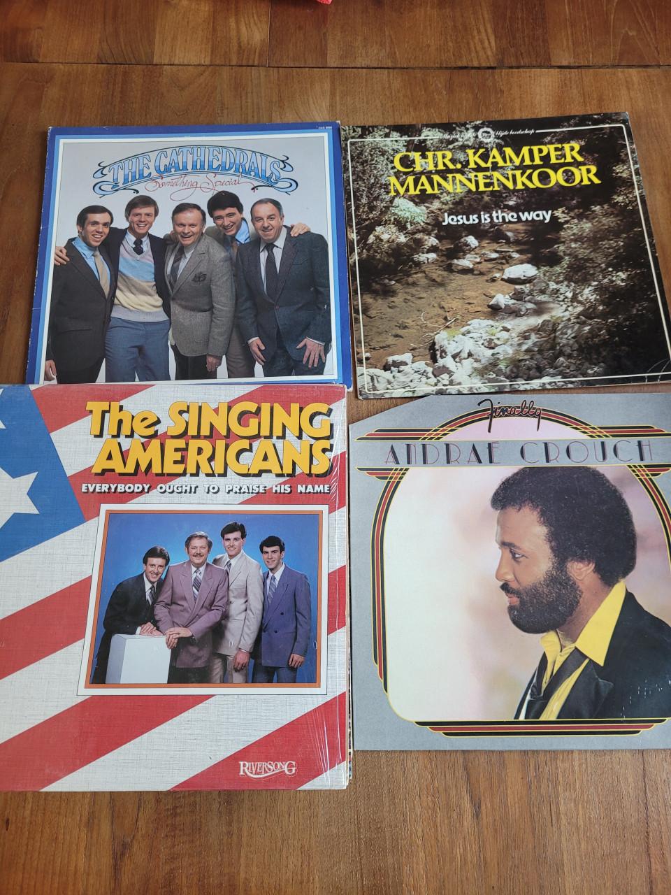 LP's met Gospel / religieuze muziek