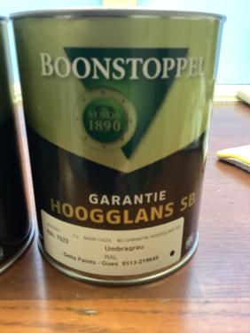 Boonstoppel SB ral 7022, 2x1L €30