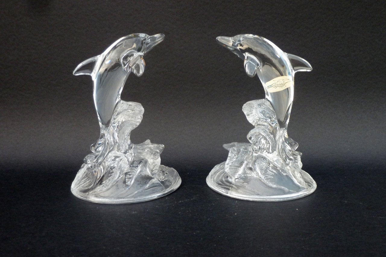 Cristal d' Arques - Kristallen beeldjes Zeedieren en Paarden