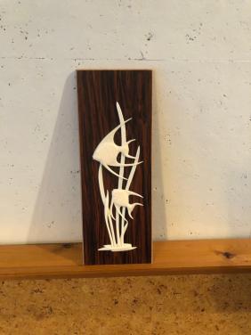 Vintage wanddecoratie met vissen