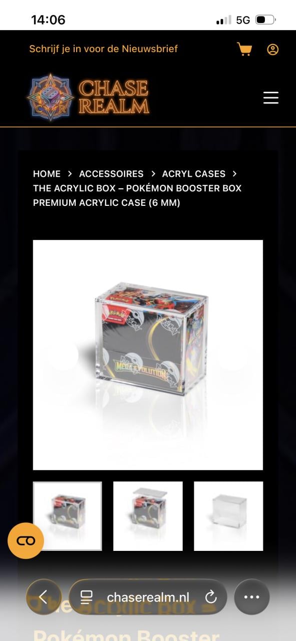 The Acrylic Box – Pokémon Booster Box Premium Acrylic Case (6 mm)