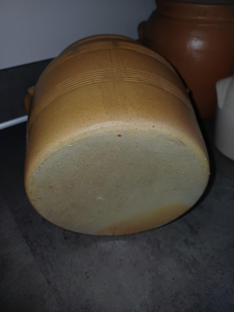 Set van 3 gres potten