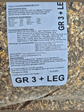 Kippenvoer te koop 25 kg zakken
