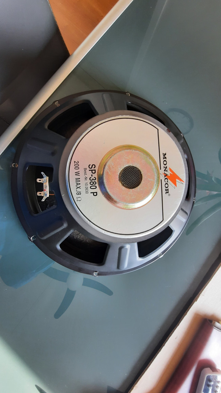 2 Woofer 38 cm Monacor