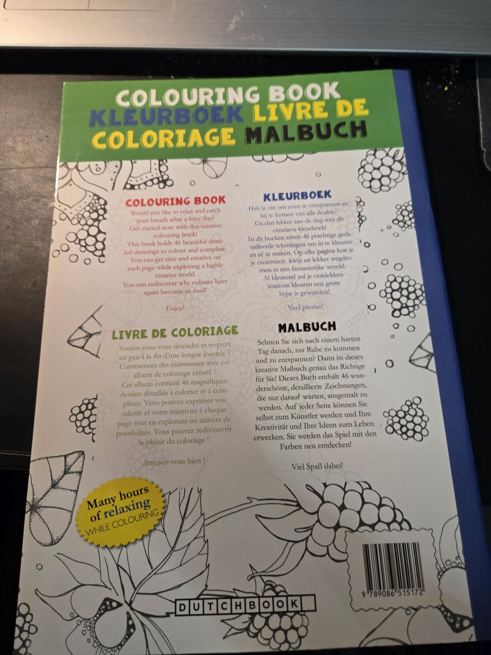 Dutchbook kleurboek, Nieuw