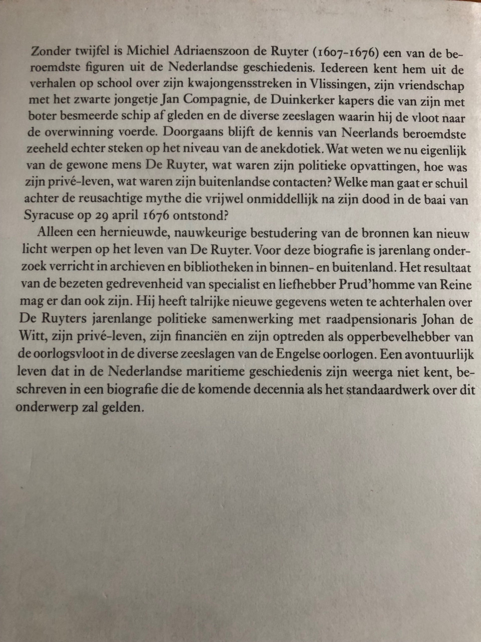 Biografie van Michiel de Ruyter