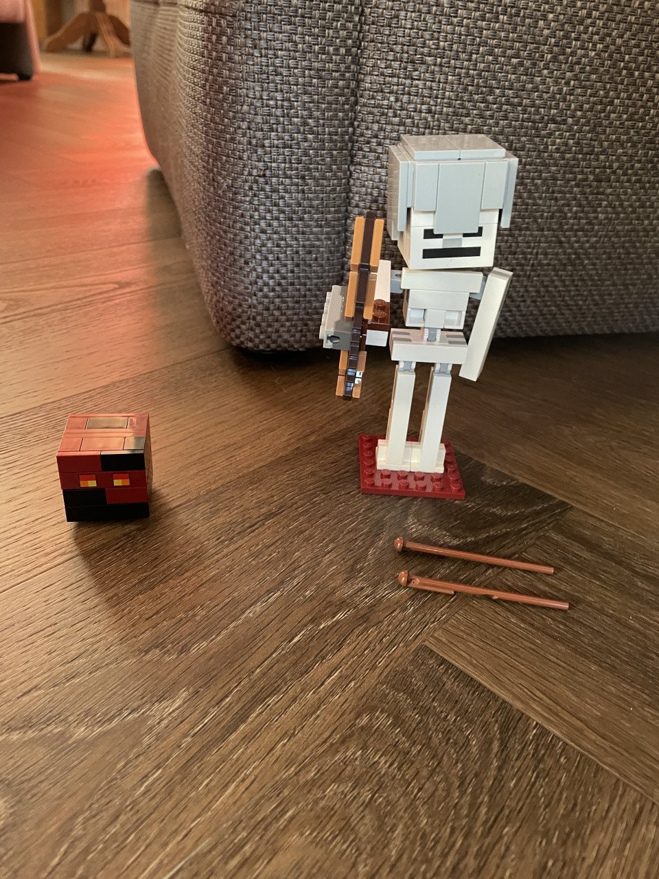 Lego Minecraft: Bigfig skelet met magmakubus 21150