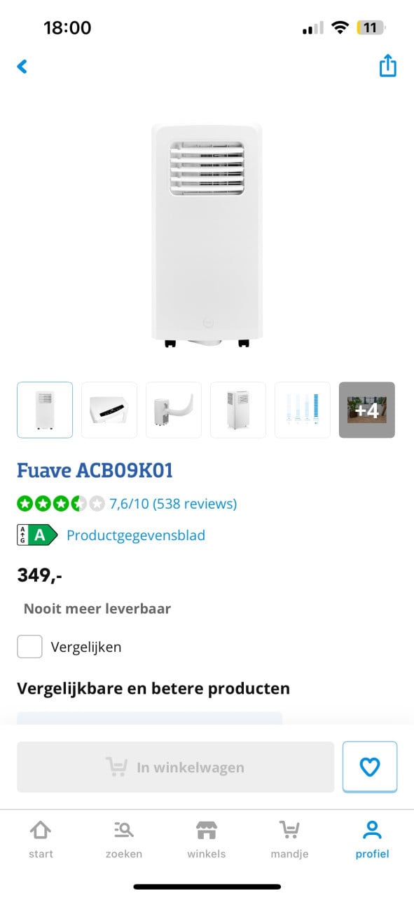 Mobiele airconditioning FUAVE