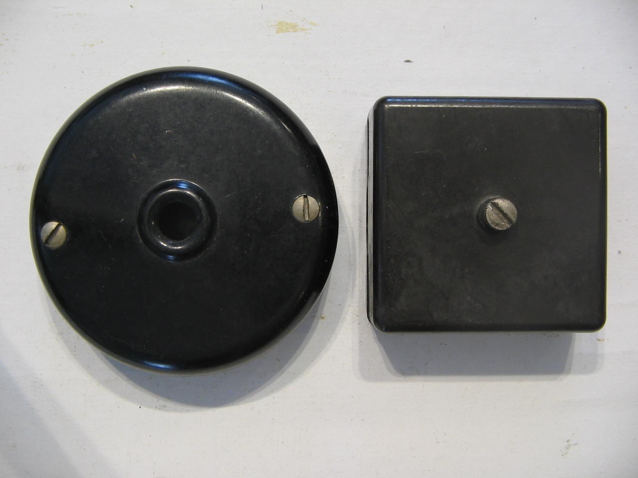 Bakeliete zwakstroom lasdozen.