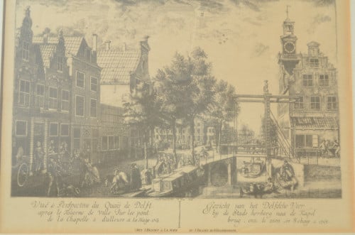 Gravure 't Spui Den Haag 1765