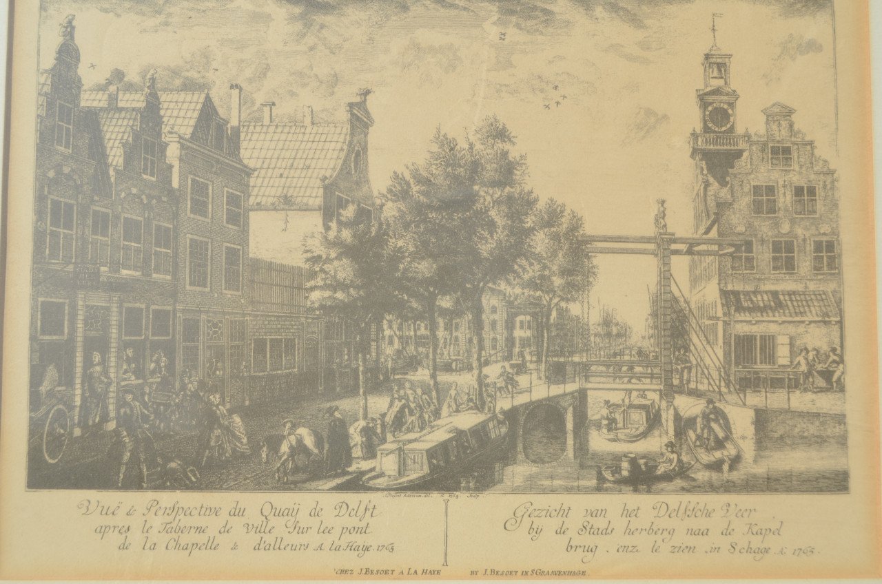 Gravure 't Spui Den Haag 1765