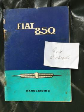 Fiat instructieboekje 850