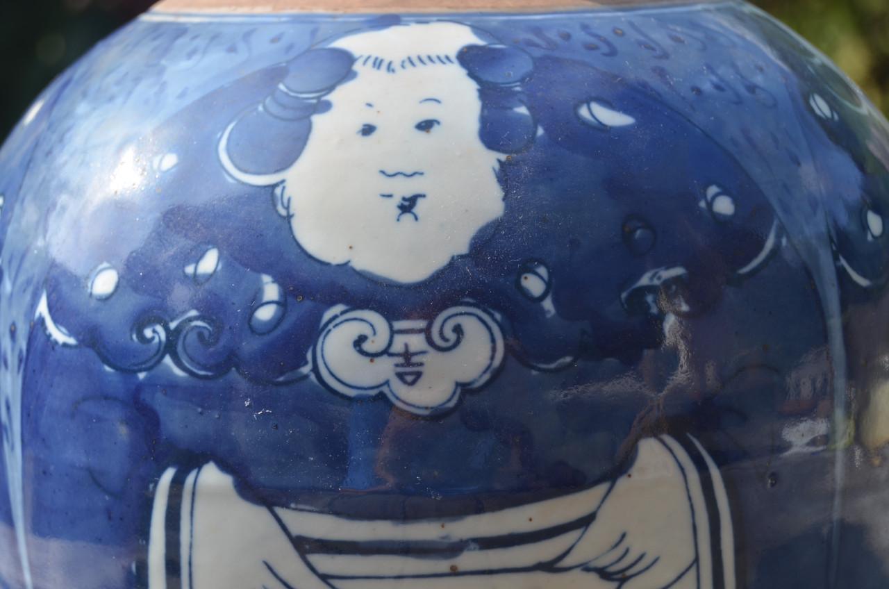 Zeer fraaie, en grote, Chinese Gemberpot ipst