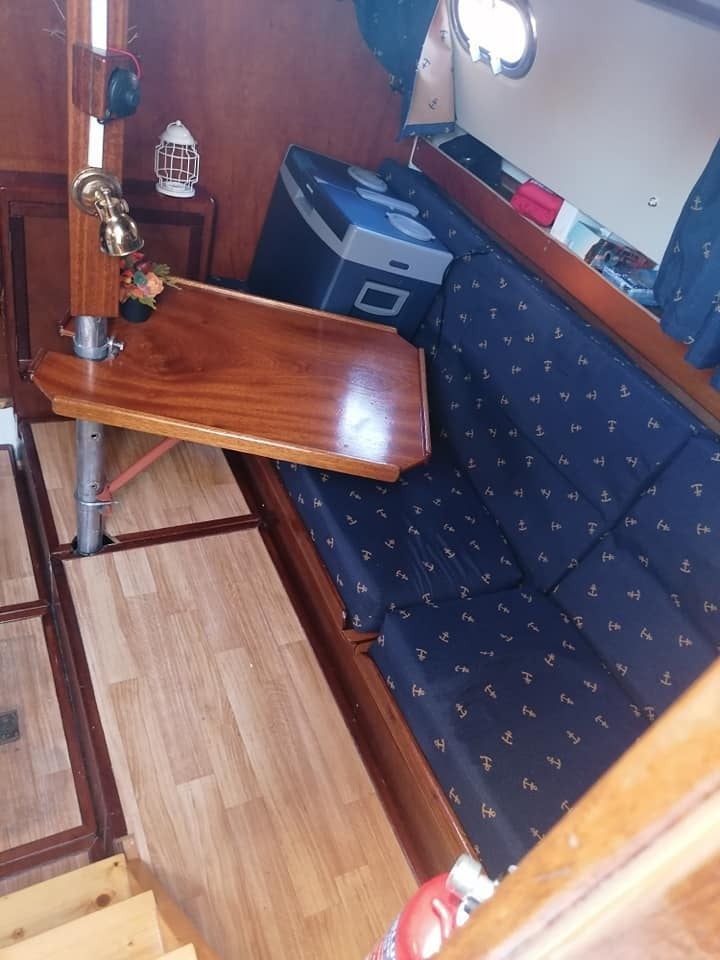 Motorboot. Polyester overnaads
