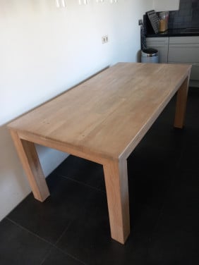 Massief eiken tafel