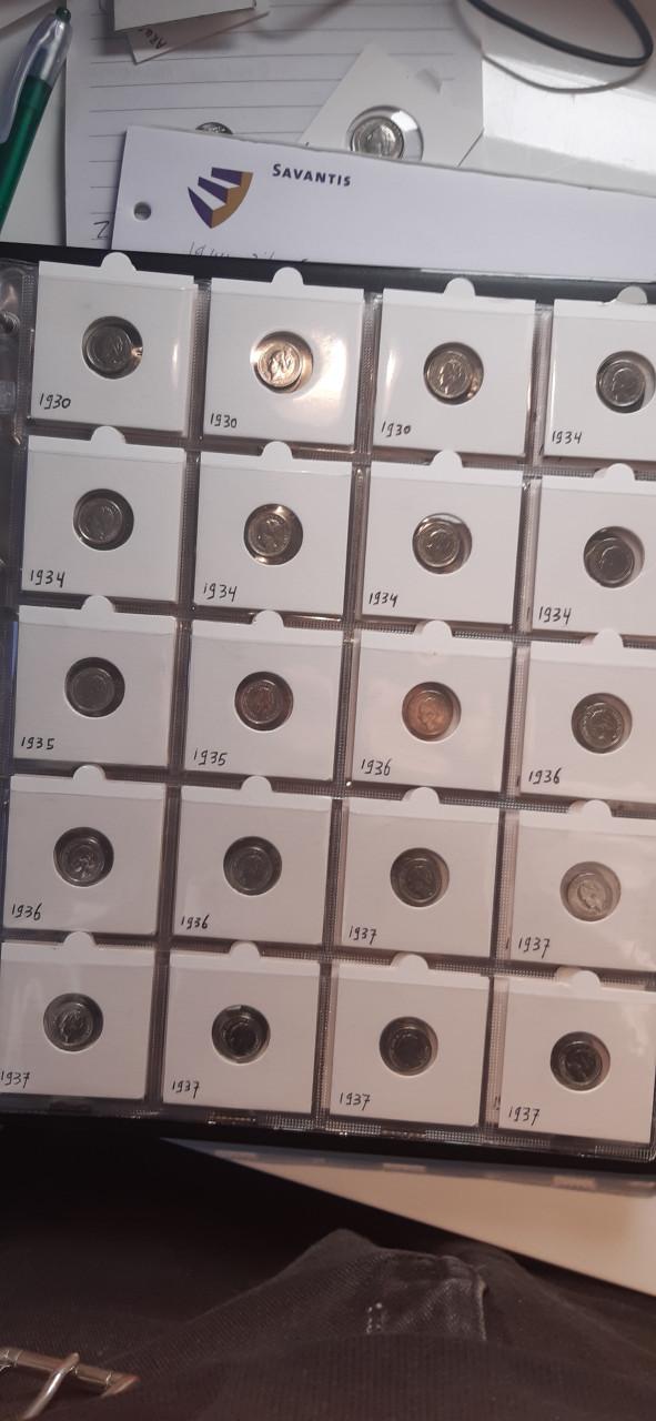 77 zilveren dubbeltjes wilhelmina