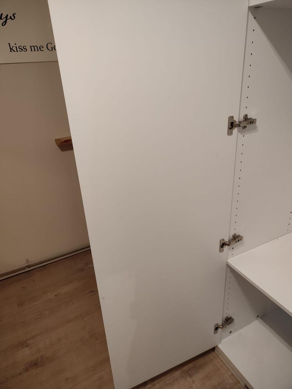 Kledingkast hoogglans wit