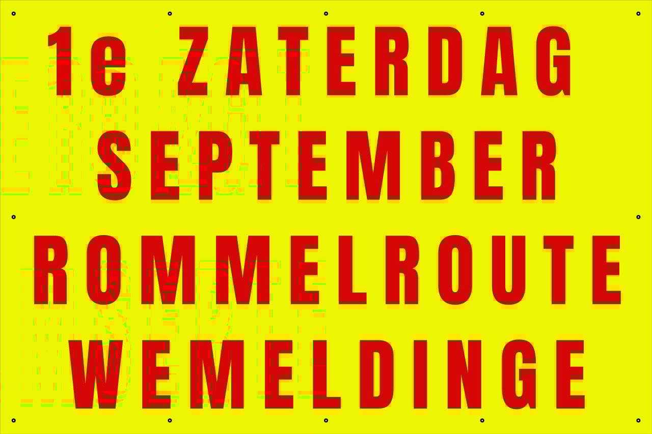 Mega rommelroute Wemeldinge Zat 6 Sept - +200 deelnemers