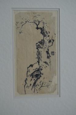 Schitterende oude Japanse tekeningen in passe-partout (2)