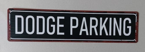 Dodge Parking Metalen Decoratiebord