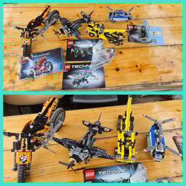 Lego Technic set – verschillende modellen met handleidingen