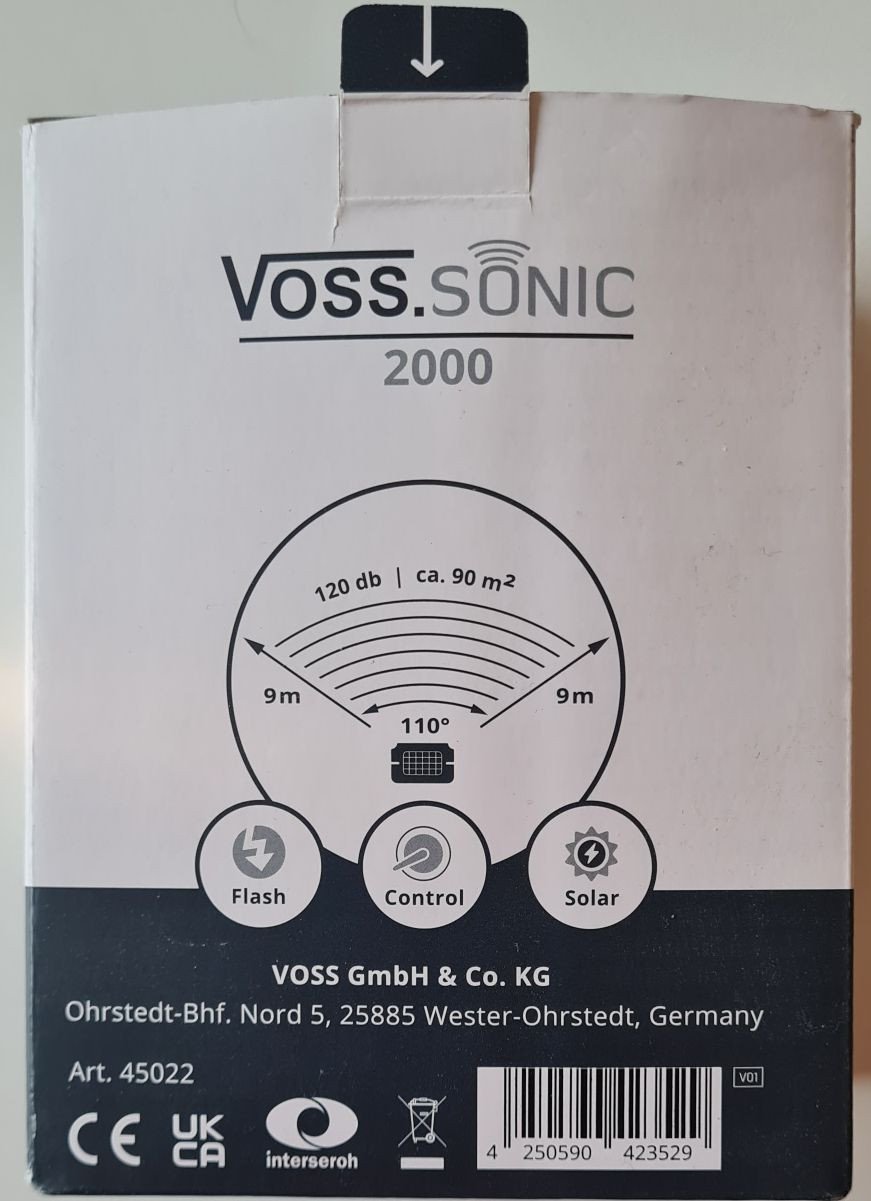 Ultrasoon dierenverjager Voss Sonic