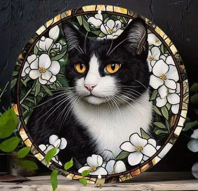 Kat - poes ( metaal decoratie )