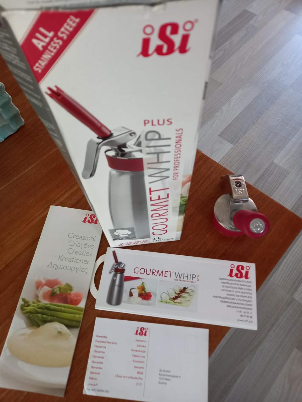 ISi Gourmet Whip Plus slagroomspuit RVS 1L