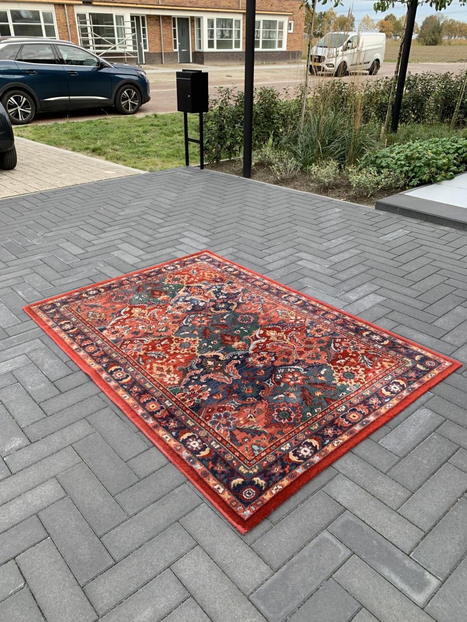 💐Super Schattig Sfeervol Vintage Vloerkleed💐193 bij 134 cm✨