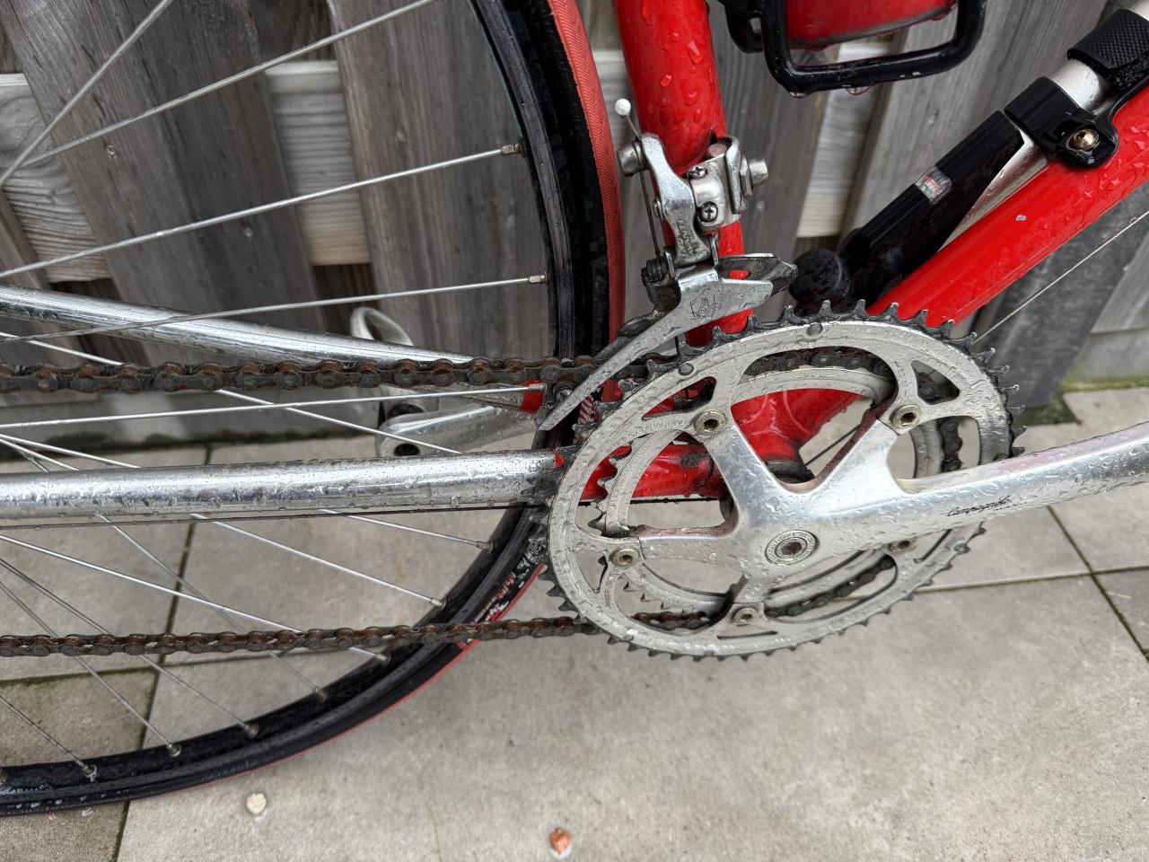 VINTAGE. F Moser Koersfiets. Italiaanse staal.