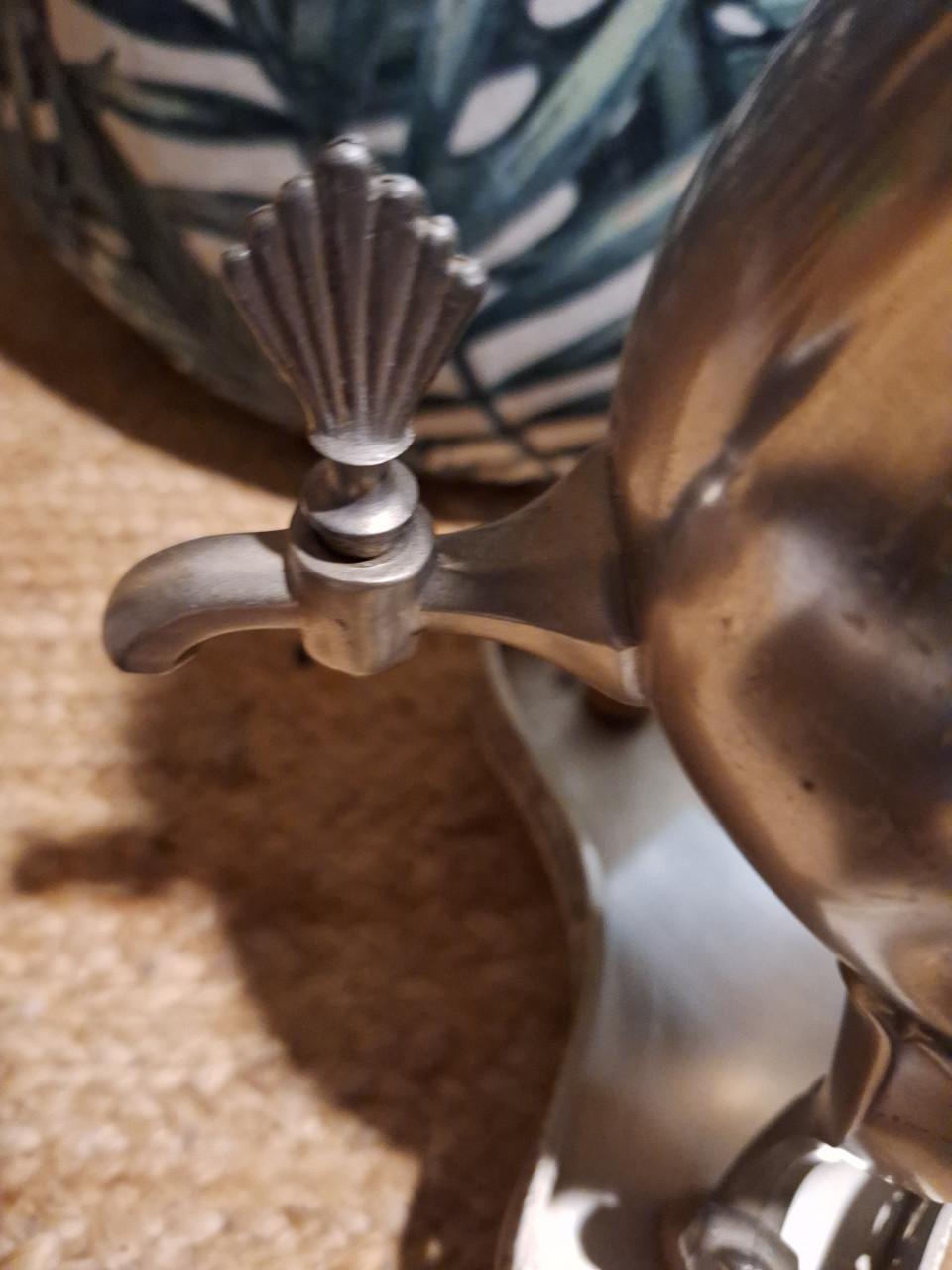 Vintage tinnen koffiepot