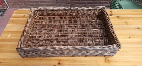 Bloembak (echte rieten broodmand) - 60 cm x 40 cm