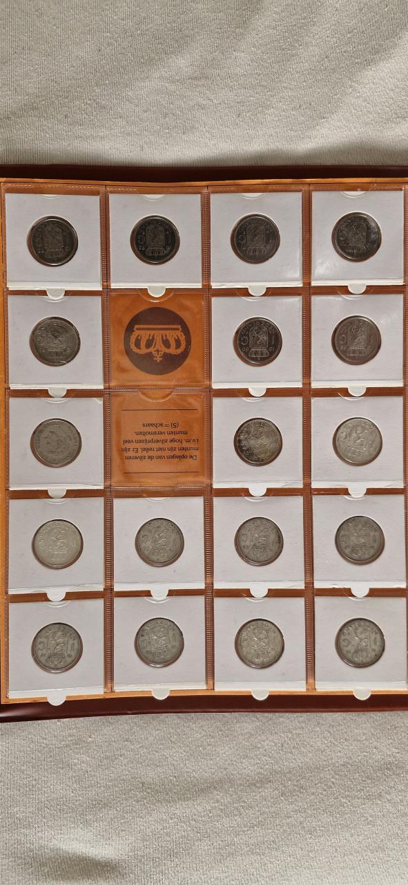 Compleet munten album Juliana incl Zilver.