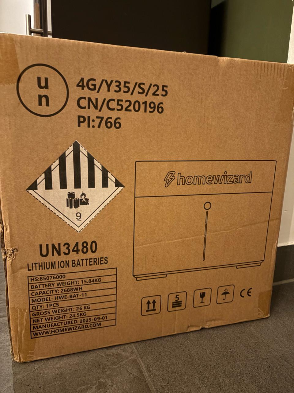 Homewizzard thuisbatterij