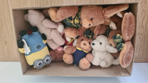 Verschillende knuffels.