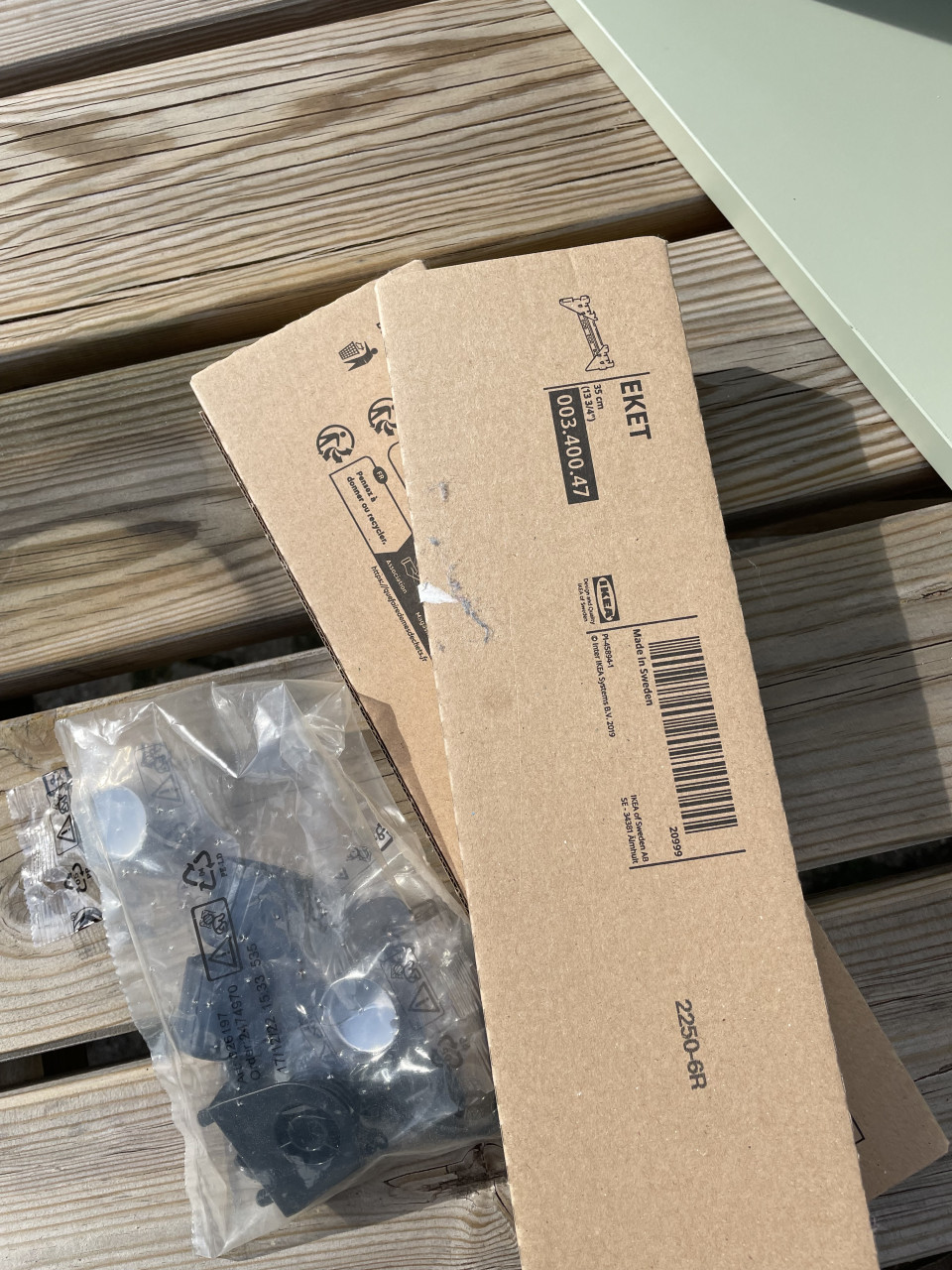 IKEA Eket wandkubus groen 2x