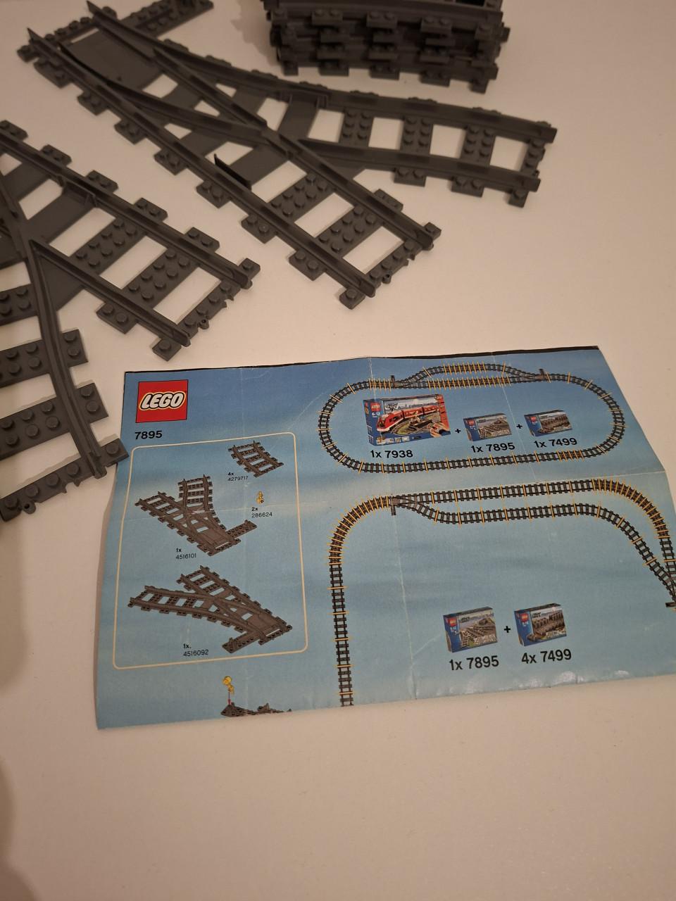 Lego city 7895 treinrails compleet met boekje