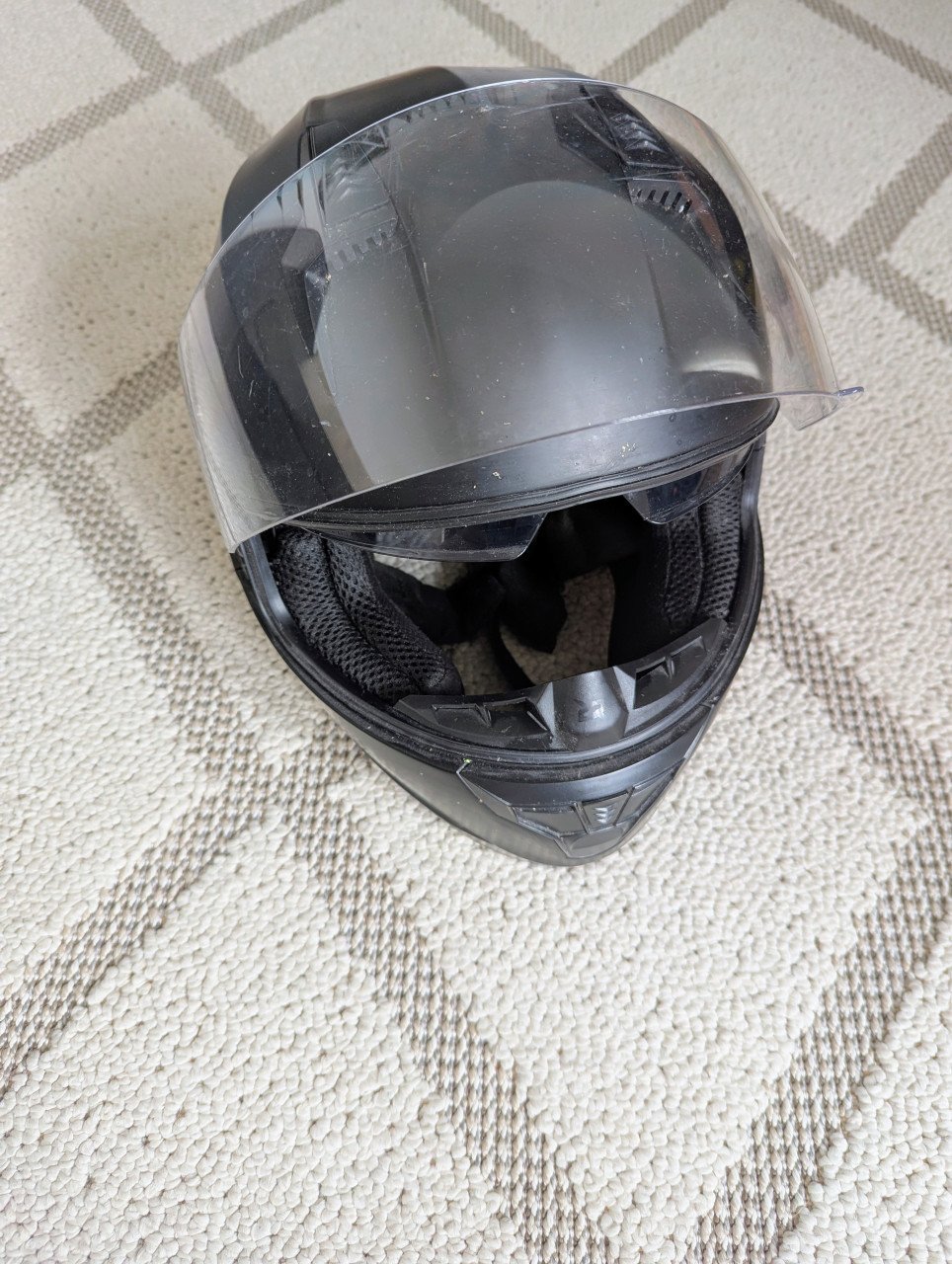 Motorjas + helm + schoenen
