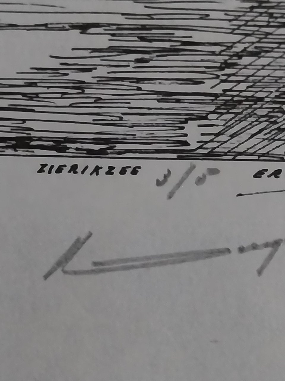 Grafiek van Ronald Ergo met als onderwerp Zierkzee nr 3/5