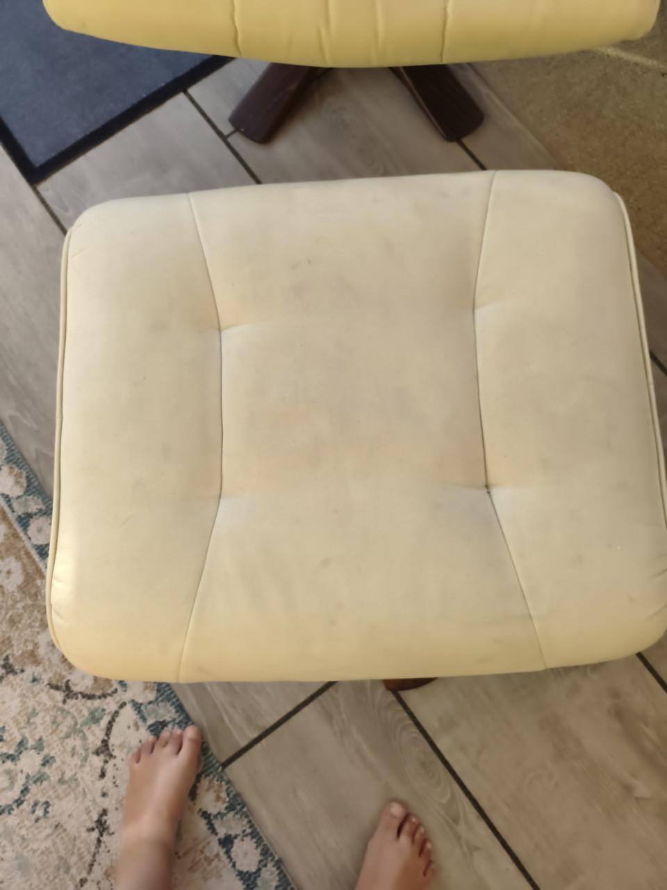 Relax draaistoel met voetenbankje
