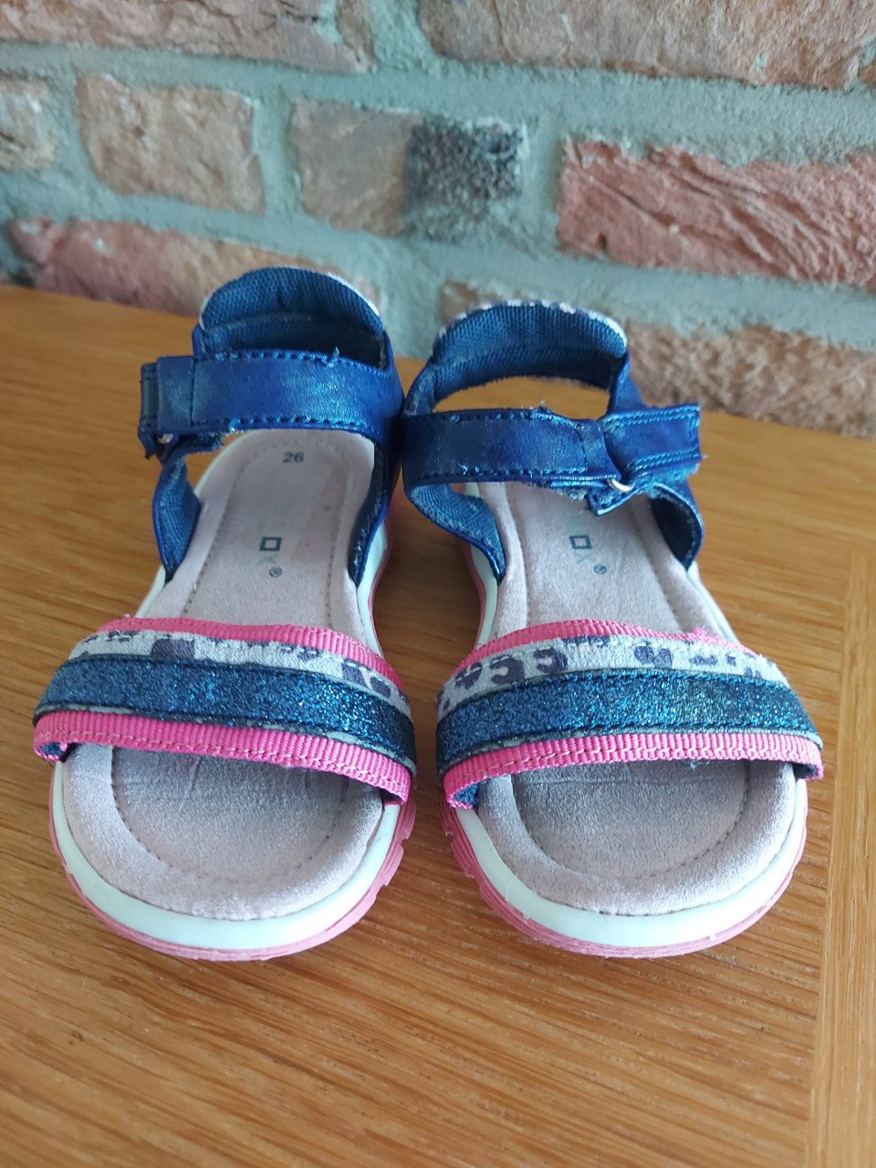 Z.g.a.n. blauw roze sandalen (maat 26)