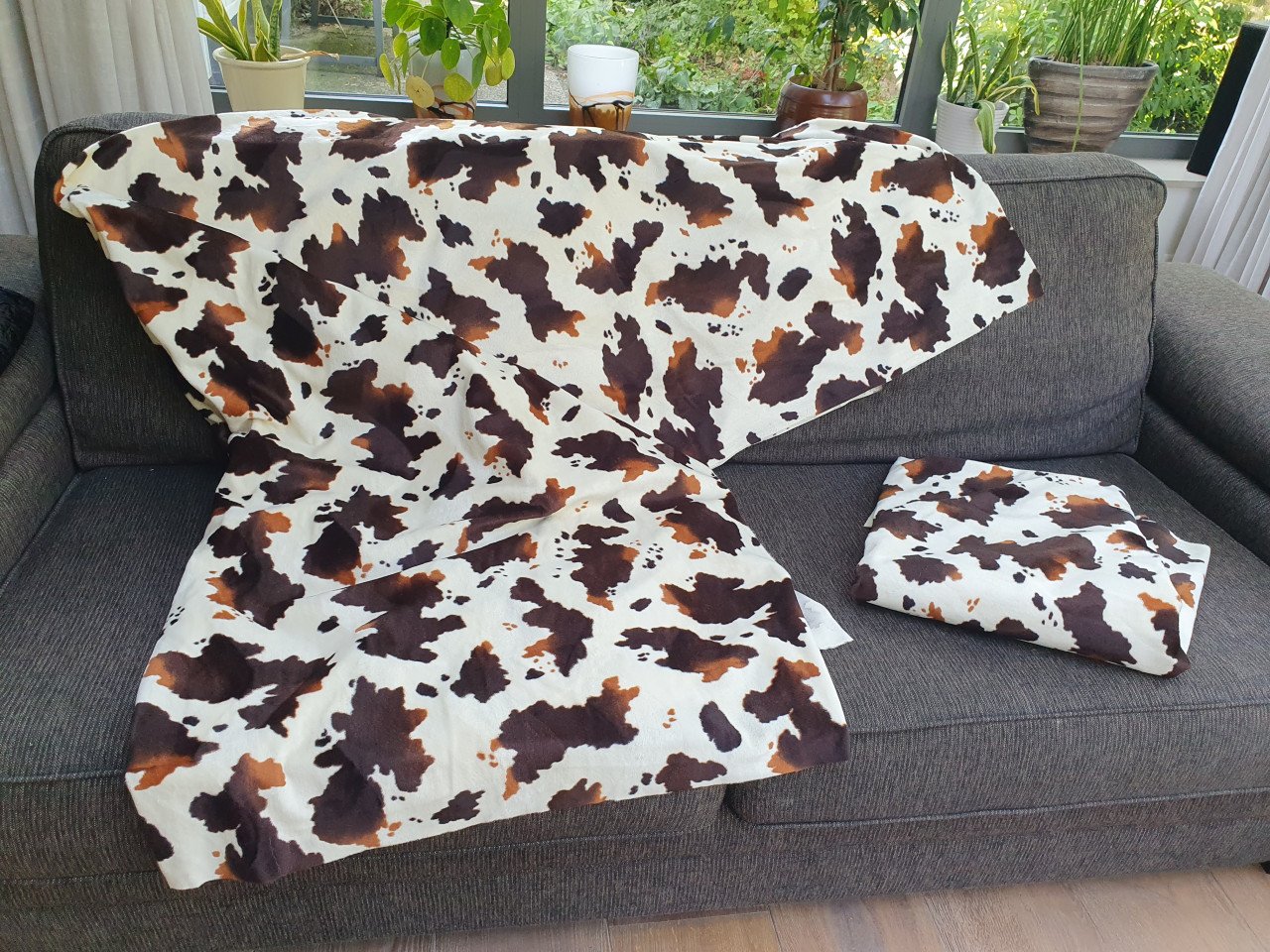 Stof dierenprint 200x150 + gratis extra stuk