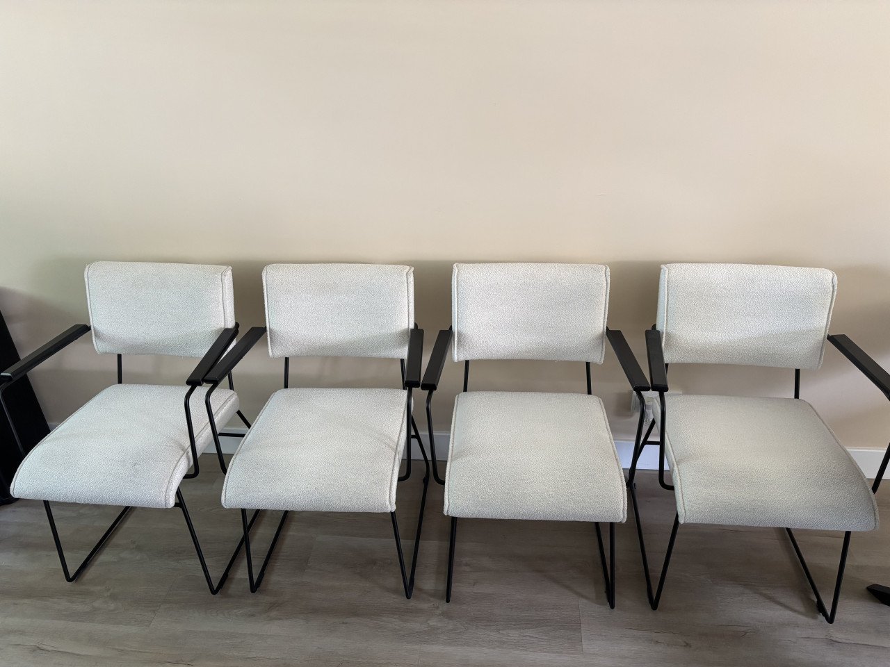 6 teddy eetkamer stoelen met armleuning ( salido)