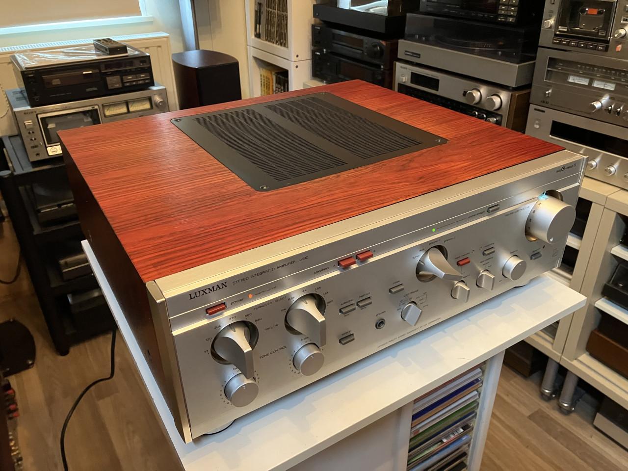 Luxman L-510 vintage top versterker met MM en MC 2x112W service + garantie